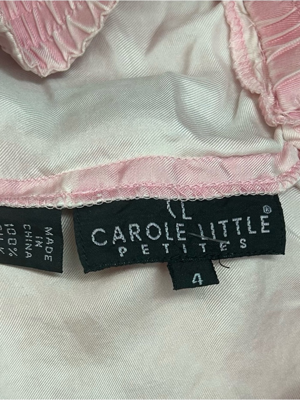 CAROL LITTLE 100% silk wide leg pants pink magical festival wear - Picture 6 of 7